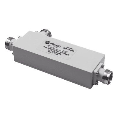 Acoplador direccional / 10dB / 617-5925MHz / 300W promedio / PIM -161dBc / 4.3-10 IP67 CC-610E MICROLAB