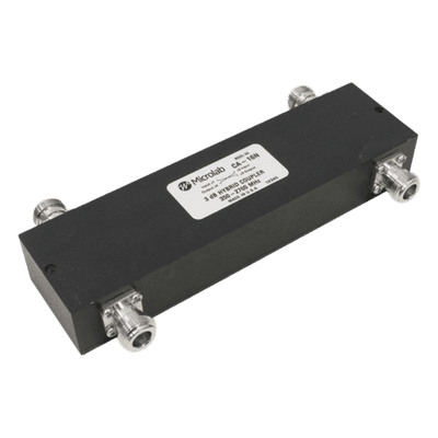 Acoplador híbrido 2x2 / 350-2700 MHz / 200W / -161 dBc PIM / Conectores 4.3-10 IP65 / VSWR 1.20:1 CA-16N MICROLAB