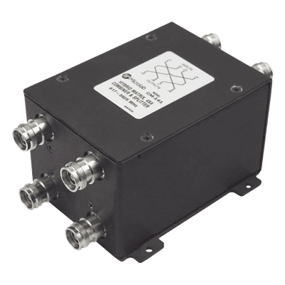 Combinador híbrido / 4x4 / 617-5925 MHz / 100W / -161 dBc / 4.3-10 / IP67 / 2.3 kg / 5.1 lb CM-141E MICROLAB