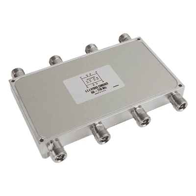 Combinador híbrido / 4x4 / 694-2700 MHz / 150 W / -161 dBc PIM / IP64 / Conectores 4.3-10 CM-88E MICROLAB
