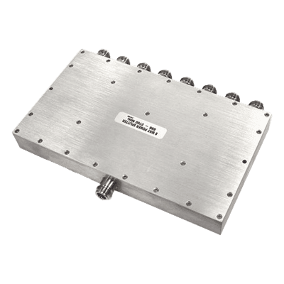 Divisor de Potencia Wilkinson / 8 Vías / 694-2700 MHz / 50W / Conectores N Hembra / Uso Interior D8-75FN MICROLAB