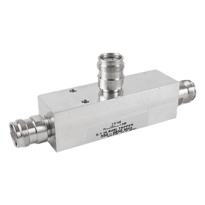 Separador RF / 6 dB Tap 4:1 / 350-5930 MHz / 500 W Promedio / PIM -161 dBc / Conectores 4.3-10 Hembra / IP67 / 380 g DN-54FE MICROLAB