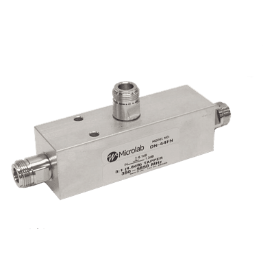 Separador RF / 6dB Tap 4:1 / 350-5930MHz / 500W Promedio / PIM -161dBc / Conectores 4.3-10 Hembra / IP67 DN-54FN MICROLAB