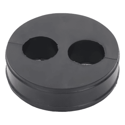Inserto de Caucho / 2 Orificios 7/8 in / Diámetro Exterior 85 mm (3.34 in) / Grosor 25.4 mm (1 in) / EPDM / Sellado Hermético CI-2-78 SYSCOM TOWERS