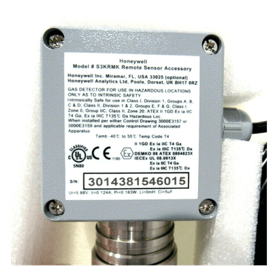 Kit de Montaje Remoto para Sensores EC / Hasta 15 m (49 pies) / Compatible XNX y Serie 3000 / Certificación ATEX, UL, cUL