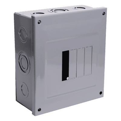 Centro de Carga para Sobreponer / 4 Polos / 100 A / 120/240 V AC / 1 Fase 3 Hilos / 10 kA / 6.5 x 7.3 x 3.0 in