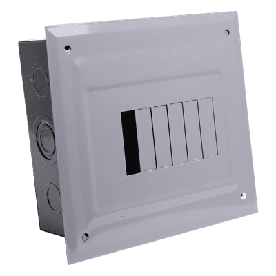 Centro de Carga Empotrable / 06 Polos / 60 A / 1 Fase 3 Hilos / 120/240 V AC / 10 kA / 205x185x75 mm (8.1x7.3x3.0 in)