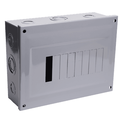 Centro de Carga / 8 Polos / 100 A / 1 Fase 3 Hilos / 120/240 V AC / 60 Hz / Sobreponer / 9.4 x 7.3 x 3.0 in C2Q08S CHINT