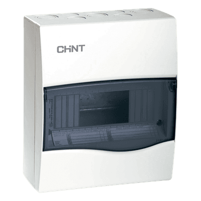 Caja de distribución para sobreponer, IP40, 08 módulos (SKU: 8101011) CD40S08 CHINT