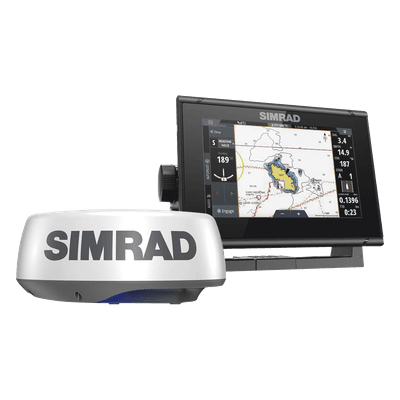 Kit de Radar y Pantalla Náutica / Alcance 36 Millas Náuticas / Rotación 60 RPM / Pantalla Táctil 7'' / CHIRP y Escaneo Forward/Side/Down / NMEA 2000 HALO20PLUS/GO7KIT SIMRAD