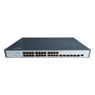 Switch Core Administrable Capa 3 / 24 Puertos Gigabit / 6 Uplink SFP+ 10G / Enrutamiento BGP-OSPF / 1.44 x 0.76 x 0.92 ft DS-3E3730 HIKVISION