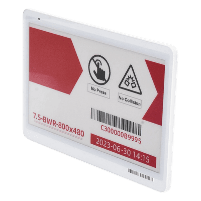 Etiqueta Electrónica de Tinta / 7.5 Pulgadas / Resolución 800x480 / Bluetooth 5.0 / EPD BWR/BWY/BW APTAG75B/R ACCESSPRO