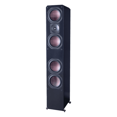 ELITE SERIES PREMIUM HOME THEATER 3 VIAS, 4 WOOFER DE FIBRA DE CARBONO 6.5", 1 TWEETER DE TITANIO, COLOR NEGRO ELITE46TOWERBK TRUAUDIO