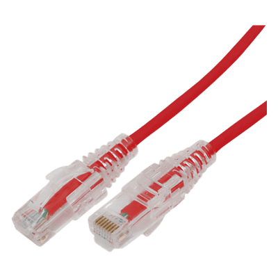 Cable de Parcheo Slim UTP / Cat6A / 28 AWG / 1 m (3.28 ft) / Rojo LP-UT6A-100-RD28 LINKEDPRO BY EPCOM