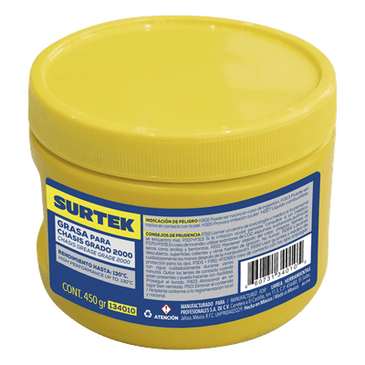 Grasa para Chasis / 450 gr / 130°C / 10x10x8 mm / 0.39x0.39x0.31 in SYS-134010 SURTEK