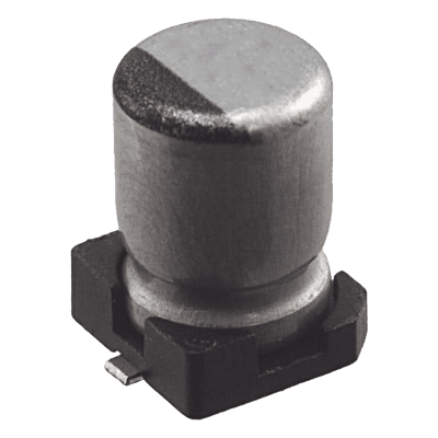 Capacitor Electrolítico SMD / 10 µF / 35 VCC / Tolerancia ±20% / 5 x 6.1 mm / AEC-Q200 1189-2455-1-ND SYSCOM