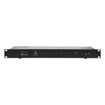 Secuenciador de Potencia / 8 Canales / Retraso 1 s / 6000 W Total / 10 A por Canal / Activación Remota 24 VCD / Rack 19" (1.7 ft) EP-820 EPCOM PROAUDIO