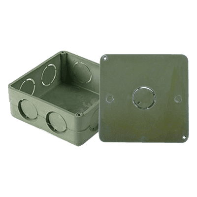 Caja Cuadrada con Tapa / PVC Conduit 1 pulgada / Norma NMX-E-012 / Autoextinguible / Aislante Eléctrico ATUP-100CYT AMANCO-WAVIN