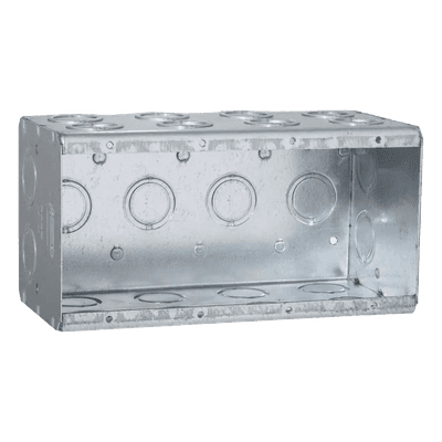 Caja Multigang / 4 Gangs / 3-1/2 Pulgadas (8.89 cm) / 24 Entradas 1/2-3/4 Pulgadas (1.27-1.91 cm) HUB-698 RACO