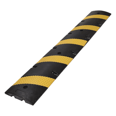 Reductor de Velocidad / 183cm (6 ft) / 5 Franjas Amarillas / Hule Reciclado / 20 Toneladas AC-183RV ACCESSPRO