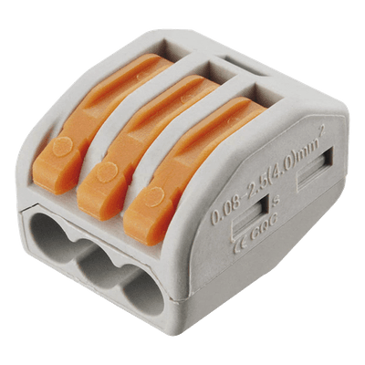 Conector de Presión / 1 Entrada 2 Salidas / 250V 32A / Cables 12AWG-28AWG / 0.63x0.83x0.59 pulgadas CON-1004 EPCOM POWERLINE