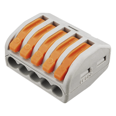 Conector de Distribución Eléctrica / 1 Entrada 4 Salidas / 250V 32A / 12AWG-28AWG / 2.6 x 2.1 x 1.5 cm (1.02 x 0.83 x 0.59 in)