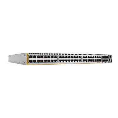 Switch de capa 3 apilable / 48 puertos multigigabit 1G/2.5G/5G/10G RJ45 / 4 puertos QSFP+/QSFP28 40G/100G / Apilamiento hasta 8 unidades AT-X950-52XTQM ALLIED TELESIS