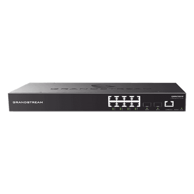 Switch Administrable Gigabit / 8 Puertos RJ45 + 2 SFP Uplink / 20 Gbps / 14.88 Mpps / GWN Cloud GWN7801 GRANDSTREAM