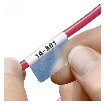 Etiquetas auto-laminadas / 57.2 x 25.4 mm / 1000 unidades / 8-4 AWG / 6.1 a 12.2 mm (0.24 a 0.48 ft) S100X225YBJ PANDUIT