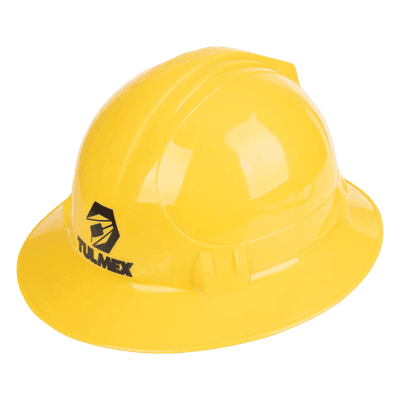 Casco de Seguridad / Ala Ancha / Dieléctrico 30,000 V / Polietileno Alta Densidad / 0.37 kg / 10.7 x 6.5 x 12.4 in 6200HC TULMEX