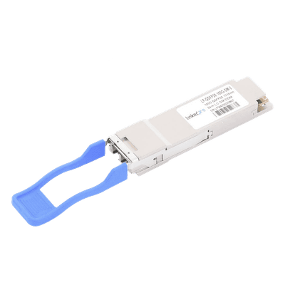 Transceptor Óptico QSFP28 / 100 Gbps / Monomodo 1310 nm / Alcance 2 km (1.24 mi) / LC/UPC Dúplex / DDM / Hot-Pluggable