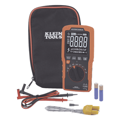 Multímetro Digital / TRMS / 600V CA/CC / 10A CA/CC / Temperatura y Capacitancia / Retroiluminación Automática / Resistente a Caídas 2 m (6.6 ft) MM450 KLEIN TOOLS