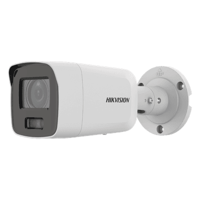 Bala IP 8 Megapixel (4K) / Imagen a Color 24/7 / Lente 2.8 mm / Luz Blanca 40 mts / Exterior IP67 / WDR 130 dB / Entrada y Salida de Audio y Alarma / Captura Facial / ONVIF / Micro SD / Micrófono Integrado