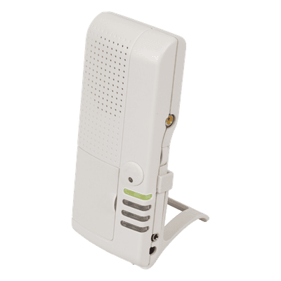 Receptor de voz / 4 canales / 1000′ (300 m) alcance / 433 MHz / 10 tonos / 53 palabras inglés-español / 12 VDC STI-V34104 STI