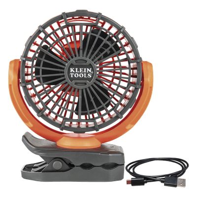 Ventilador Portátil Recargable / 2 Velocidades / Autonomía 5-9 Horas / Montaje 360° / USB-C / Pinza e Imán PJSFM1 KLEIN TOOLS