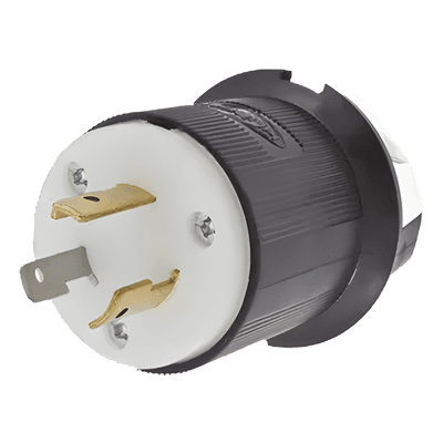 Clavija Industrial con Bloqueo de Media Vuelta / 20 A 125 V CA / 2 Polos 3 Hilos / NEMA L5-20P / Interior Seco / -40°C a 75°C HUB-HBL2311 HUBBELL
