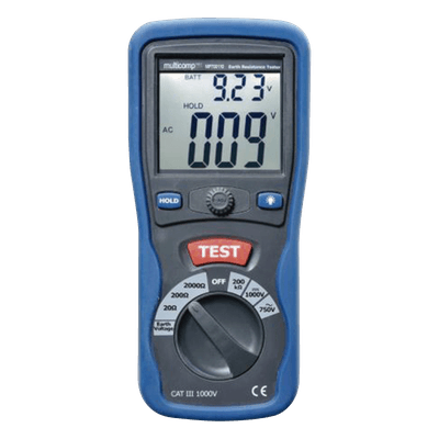 Terrómetro Digital / 3 Hilos / CAT III 1000 V / Muestreo 2.5 veces/s / Retroiluminación KRT-01-3PN TOTAL GROUND