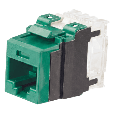 Jack Keystone / Cat 6A / 500 MHz / 110 Impacto / UTP / Verde / T568A-B NK6X88MGR PANDUIT