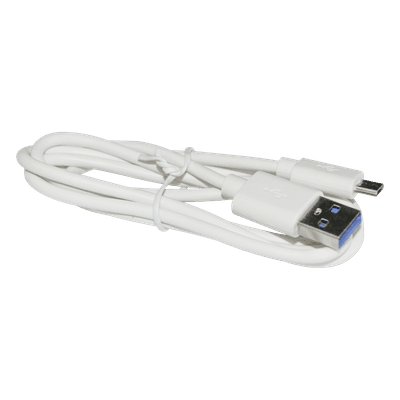 Cable programador y cargador USB a Micro USB color blanco PLUSBW EPCOM POWERLINE