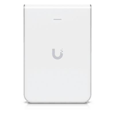 Access Point / WiFi 6 / 2.4 y 5 GHz / 5.3 Gbps / 4 Puertos GbE RJ45 / PoE In+Out / Montaje en Pared U6-IW UBIQUITI
