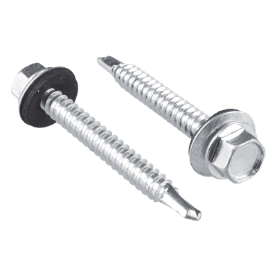 Tornillo Autoperforante / Cabeza Hexagonal con Rondana / Acero Galvanizado / #14 x 1-1/2" / 50 Piezas / Norma DIN 7504K SYS-PHR-14112 SURTEK