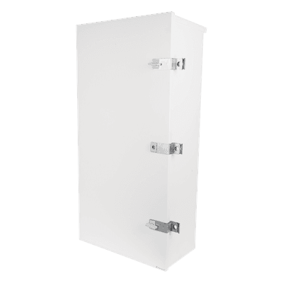 Gabinete para instalación de 3 Baterías PL110D12, Fabricado en Lámina Galvanizada, Accesorios para piso o poste (No incluidos) EI-PCB-04-11-03-W3S EPCOM INDUSTRIAL