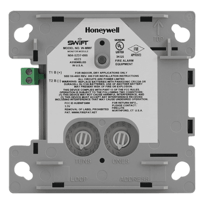 Módulo Monitor Inalámbrico Direccionable / Contactos Secos / Malla SWIFT FlashScan / Batería Litio 2 Años / UL 268 y UL 864 FW-MM NOTIFIER
