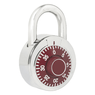 Candado de Combinación / Cuerpo 50 mm / Seguridad Nivel 3 / Gancho 7.5 mm / 3 Discos / Acero Cromado SYS-L26-S50-RJB LOCK