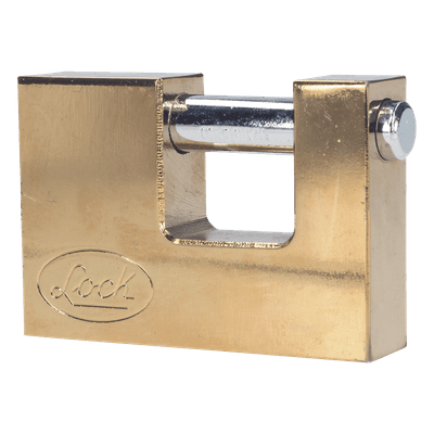 Candado de Acero para Cortina Metálica / Nivel de Seguridad 6 / Cilindro 5 Pernos / Gancho 12 mm / Cavidad 30 mm / Llave Estándar SYS-L22-C70-ELBB LOCK