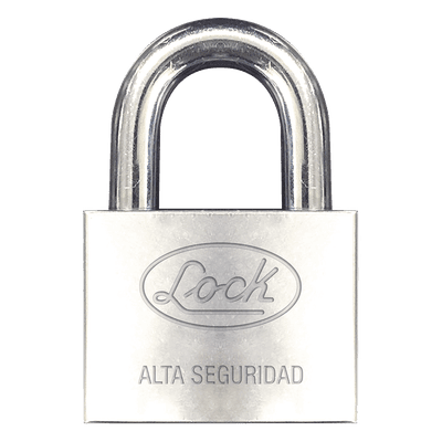 Candado de Alta Seguridad / Acabado Cromado / Llave Abloy / Horquilla 1.5 in (38 mm) / Anticorte / Anti-Impacto SYS-LCA-C50 LOCK