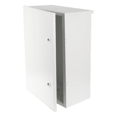 Gabinete para instalación de 2 Baterías PL110D12, Fabricado en Lámina Galvanizada, Accesorios para piso o poste (No incluidos) EI-PCB-04-07-03-W3S EPCOM INDUSTRIAL