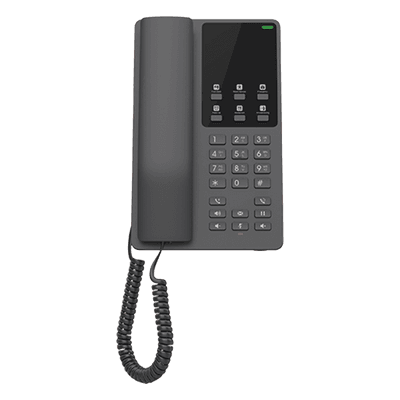 Teléfono IP Hotelero / Wi-Fi Dual Band 802.11ac / 2 Líneas SIP / Audio HD Opus / 6 Teclas Programables / 10 Marcación Rápida / Gestión en la Nube GHP621W GRANDSTREAM