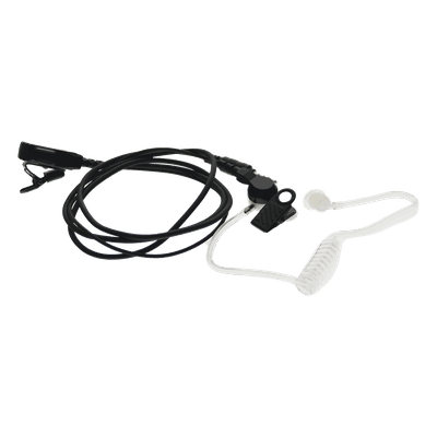 Micrófono-Audífono de Solapa / Tubo Acústico Transparente / Sensibilidad -42 dB / Bocina 112 dB / Conector 3.5 mm PTT / Operación -20°C a 70°C 25036800 RUGGEAR