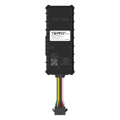Rastreador GPS Vehicular / 4G LTE Cat-M1/NB-IoT con 2G / BLE 5.0 / Precisión GNSS < 2 m / Rango -30°C a +80°C / 2 DIN / 1 DOUT / 1 AIN / 7V-60V DC TLW2-6BL TopFlyTech